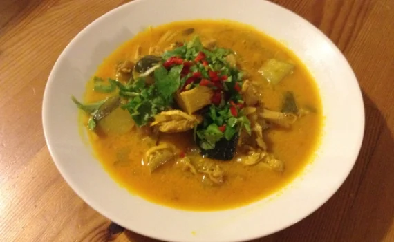 Leftover Roast Chicken Curry